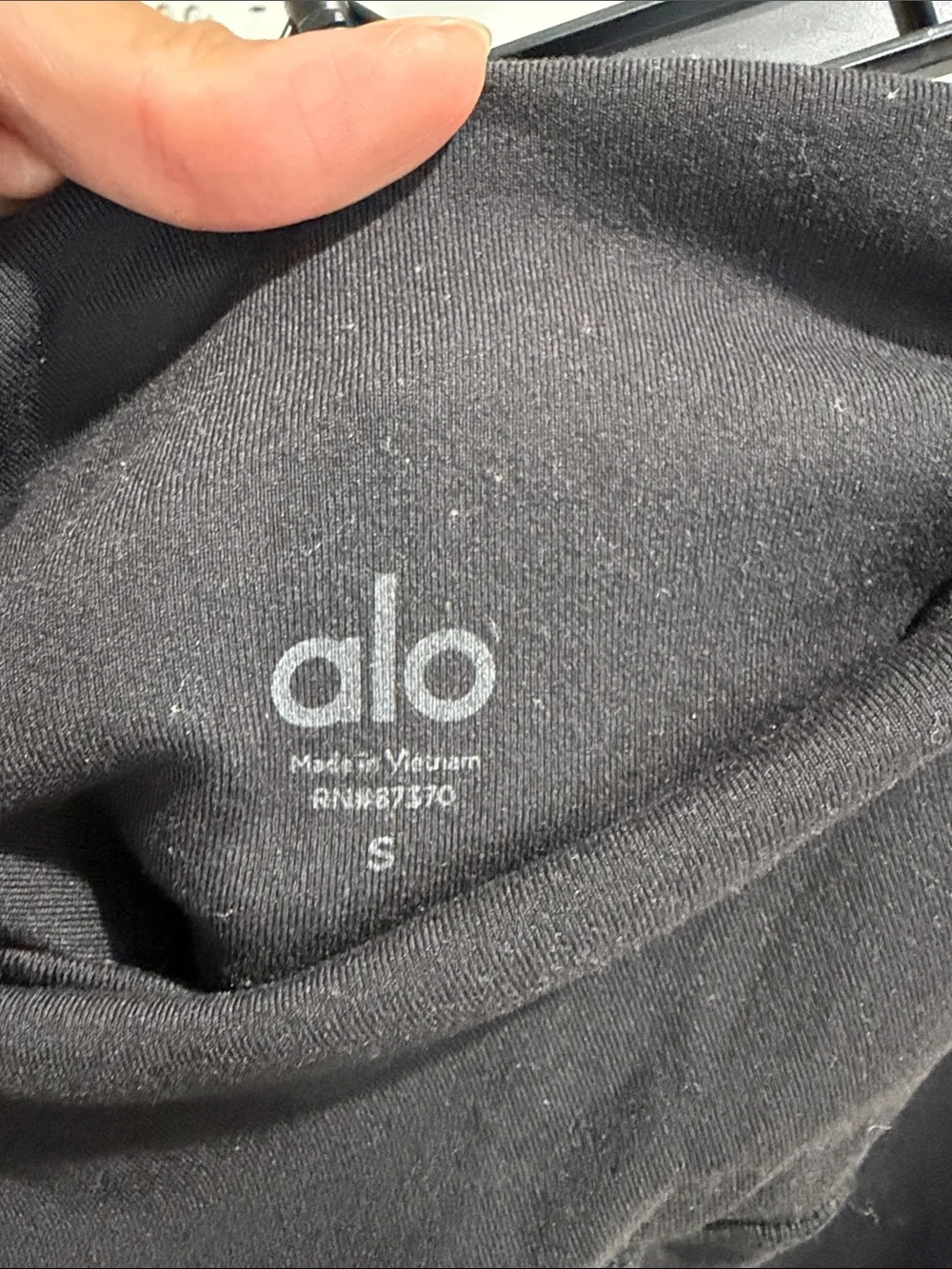 ALO Yoga Black Meashed detail cropped Leggings